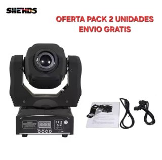 Pack 2 Cabezas Móviles Mini Beam y Spot 60W Shehds