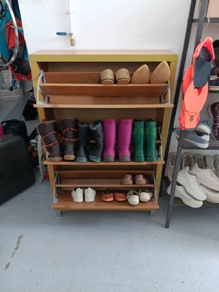 Zapatero Mueble Madera y Metal