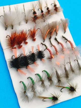 Lote Moscas Secas Pesca #14 y #16