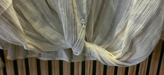 Blusa beige plateada talla única