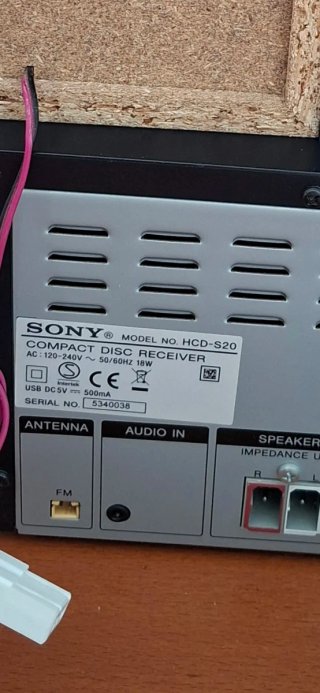 Equipo Hifi Sony HCD-S20
