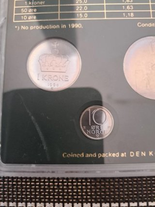 Estuche 6 Monedas Noruega 1990