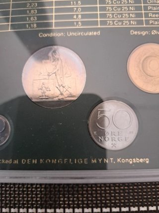 Estuche 6 Monedas Noruega 1990