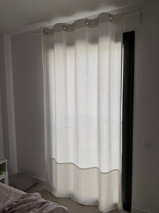 Cortinas comedor Ikea blancas