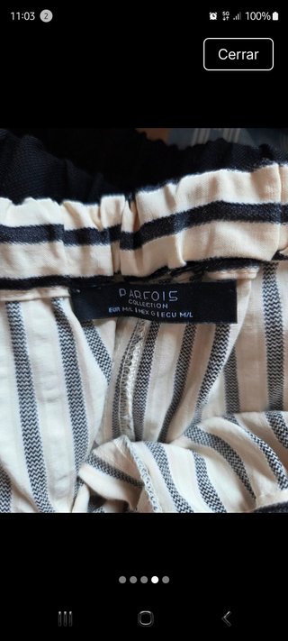 Pantalón rayas Parfois