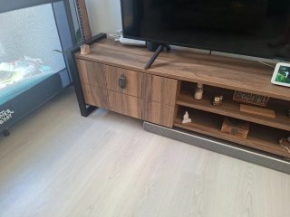 Mueble TV Comedor Madera y Metal