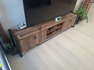 Mueble TV Comedor Madera y Metal