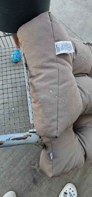 Cojín para palet beige/gris