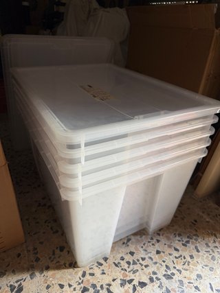 Cajas Almacenaje IKEA SAMLA 65L con Tapa