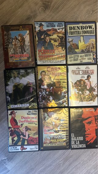 Lote 9 Películas Western DVD Español
