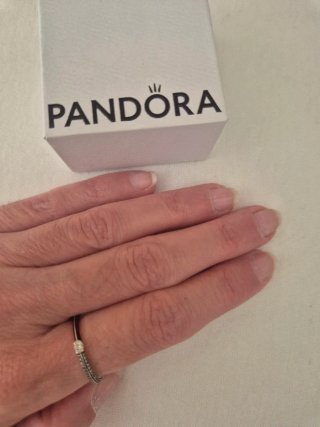 Anillo Pandora Plata y Rojo