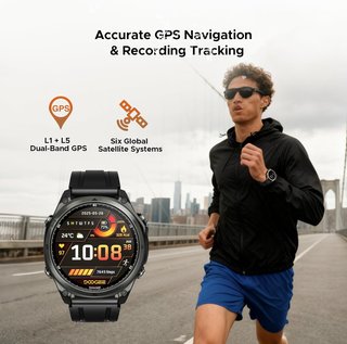 Reloj Inteligente DOOGEE Militar Negro/Gris