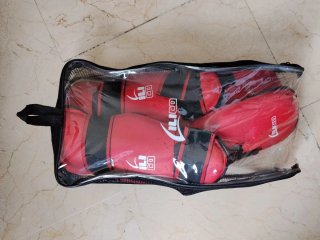 Espinilleras de Karate/Taekwondo Rojas
