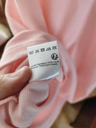 Polo Lacoste Rosa Talla M Original