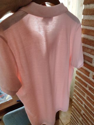 Polo Lacoste Rosa Talla M Original