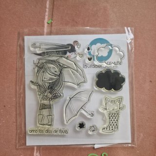 Sellos acrílicos La vida en scrap - Lluvia