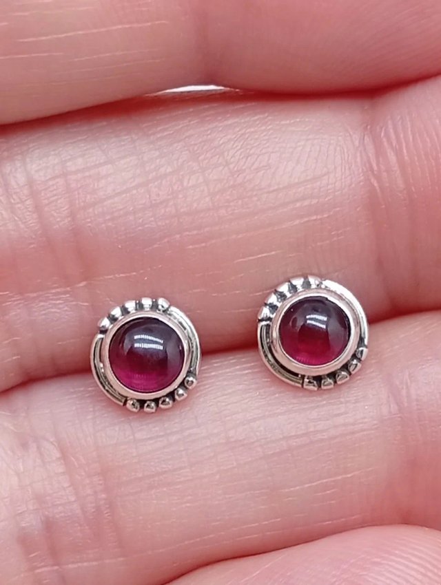Pendientes Plata 925 y Granate