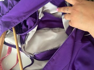 Vestido Sevillana Morado Volantes