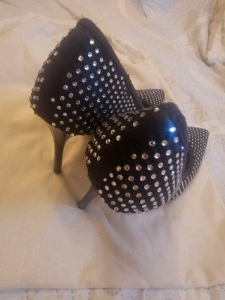 Zapatos de tacón Zara pedrería Talla 36