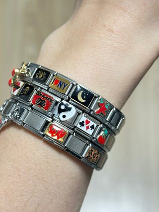 Pulsera Italiana Charms personalizada y2k pulsera