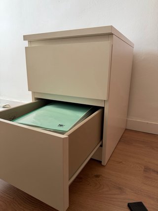 Cajonera Ikea 2 cajones blanca