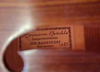 Viola da Gamba Soprano - Luthier Hermann Bächle