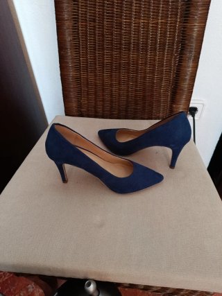 Zapatos de tacón azul