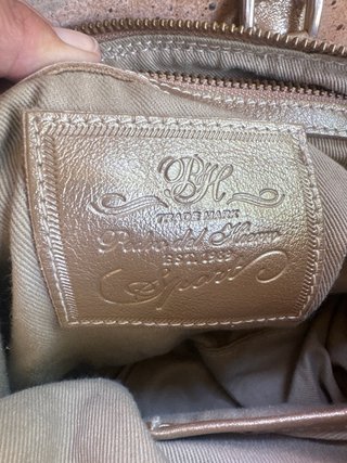 Bolso Pedro del Hierro Beige y Dorado Original!!