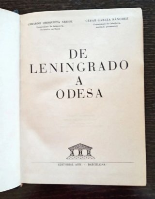 Libro De Leningrado a Odesa