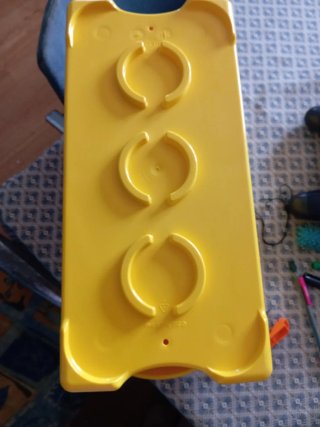 Caja de almacenamiento Lego amarilla