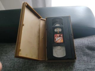 Star Wars VHS y Figura Death Star