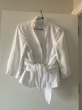 Blazer/Chaqueta Verano Mujer Blanca Promod