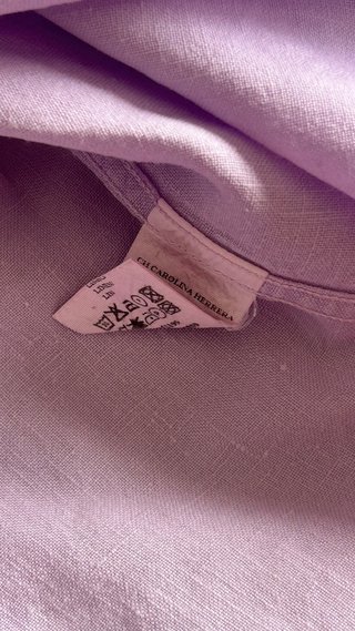 Camisa Lino Carolina Herrera T.16