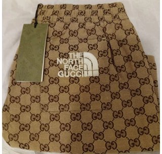 Pantalones cortos Gucci x The North Face Beige