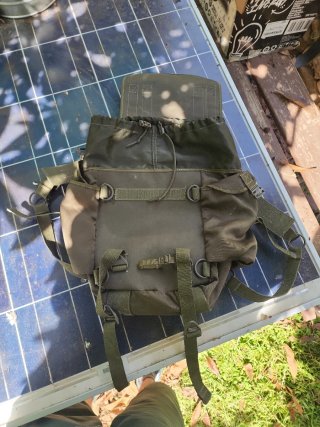 Mochila militar verde