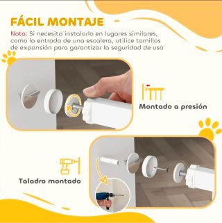 Barrera de seguridad para animales con puerta