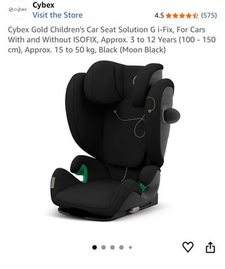 Silla coche Cybex Gold i-Fix 15kg Pvp-189€