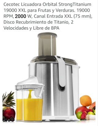 Cecotec Strongtitanium 19000 XXL Licuadora