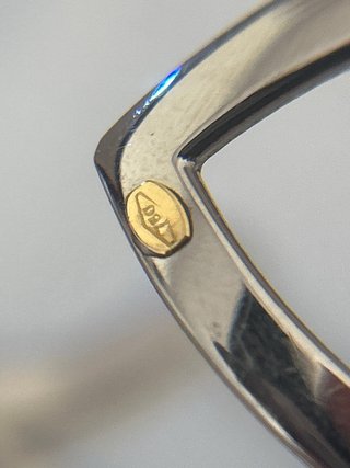 Pulsera acero y oro