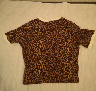Camiseta Top Mujer Adidas Animal Print Talla M