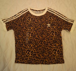 Camiseta Top Mujer Adidas Animal Print Talla M