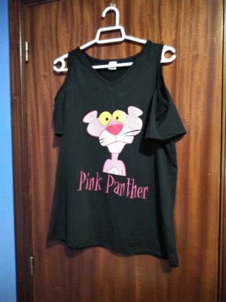 Camiseta Tirantes Mujer Pantera Rosa Talla M