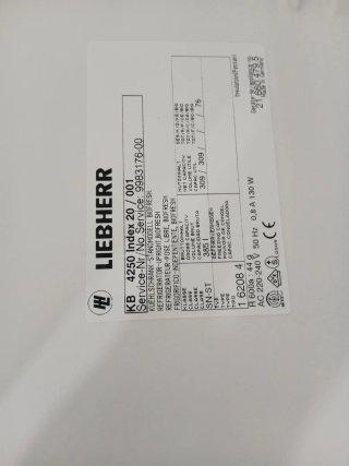 Nevera Liebherr Blanca