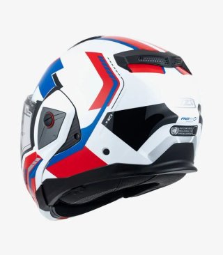 Casco Modular NZI Fastback DUO Shadow Blanco Azul