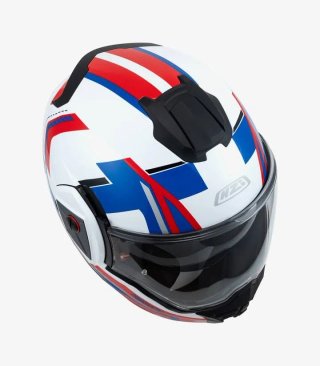 Casco Modular NZI Fastback DUO Shadow Blanco Azul