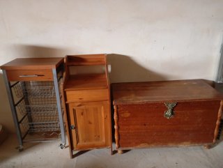 Carrito Cocina Cajón y Cestas Metálicas