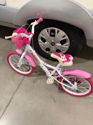 Bicicleta infantil unicornio rosa