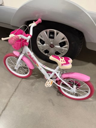Bicicleta infantil unicornio rosa