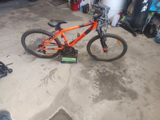 Bicicleta Btwin Rockrider 20 Naranja
