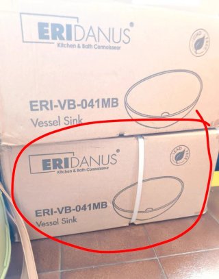Lavabo Eridanus ovalado cerámica negro